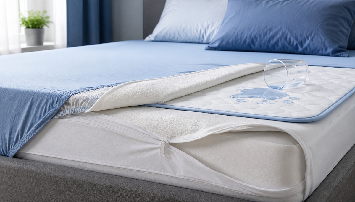 Bescherming van een matras bij bedplassen